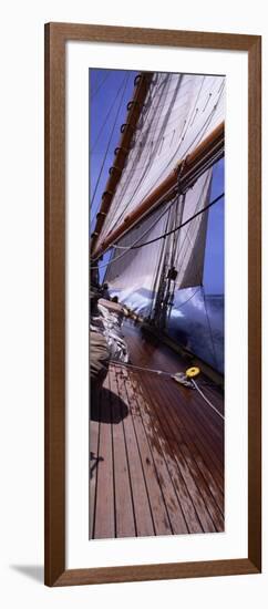 Sailboat in the Sea, Antigua, Antigua and Barbuda-null-Framed Photographic Print