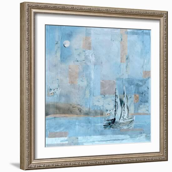 Sailboat No. 1-Marta Wiley-Framed Art Print