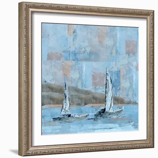 Sailboat No. 2-Marta Wiley-Framed Art Print