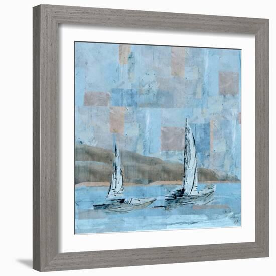 Sailboat No. 2-Marta Wiley-Framed Art Print