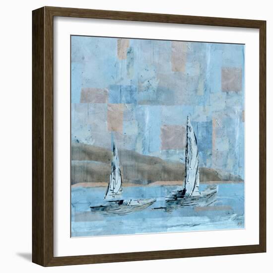 Sailboat No. 2-Marta Wiley-Framed Art Print