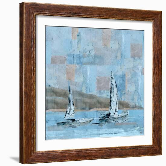 Sailboat No. 2-Marta Wiley-Framed Art Print