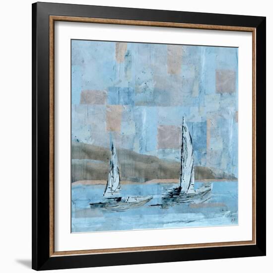 Sailboat No. 2-Marta Wiley-Framed Art Print