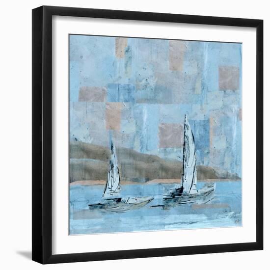 Sailboat No. 2-Marta Wiley-Framed Art Print