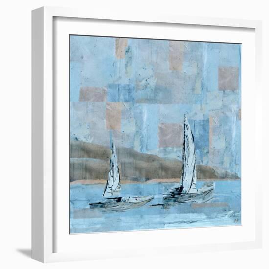 Sailboat No. 2-Marta Wiley-Framed Art Print