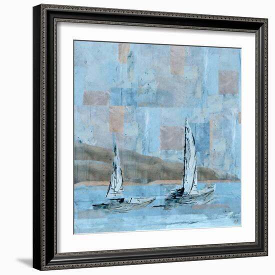 Sailboat No. 2-Marta Wiley-Framed Art Print