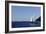 Sailboat on Aegean Sea Santorini Greece-null-Framed Photo