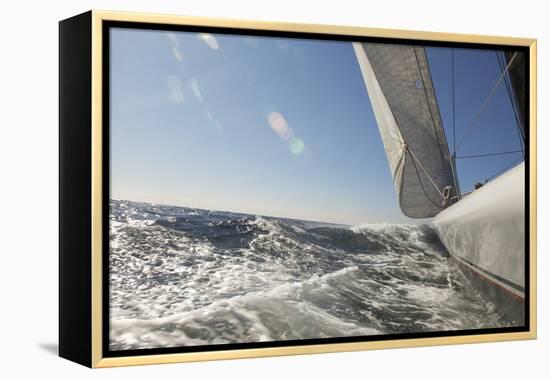 Sailboat on Ocean-null-Framed Stretched Canvas