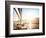 Sailboat on Sunset, Luxurious Water Transport, Bright Sun Light on the Sea, Evening Travel on Sail-Anna Omelchenko-Framed Photographic Print