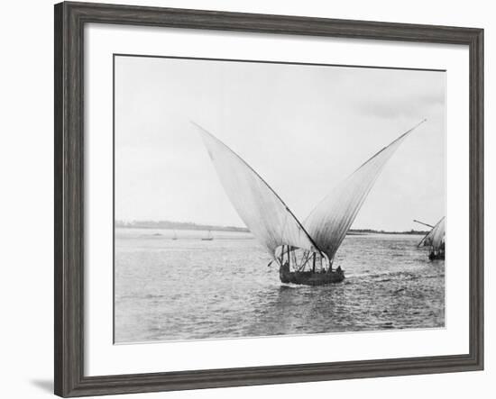 Sailboat on the Nile-Bettmann-Framed Photographic Print