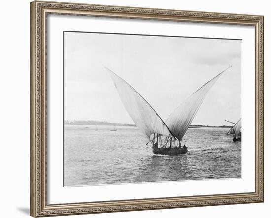 Sailboat on the Nile-Bettmann-Framed Photographic Print