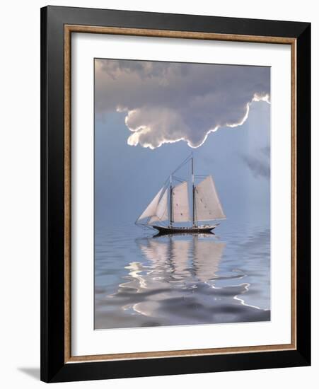 Sailboat On Water-rolffimages-Framed Art Print