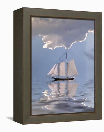 Sailboat On Water-rolffimages-Framed Stretched Canvas