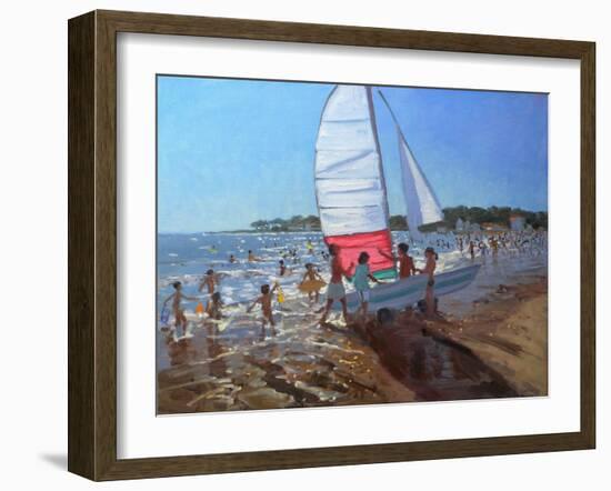 Sailboat, Palais Sur Mer, 2008-Andrew Macara-Framed Giclee Print