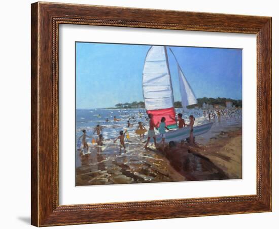 Sailboat, Palais Sur Mer, 2008-Andrew Macara-Framed Giclee Print