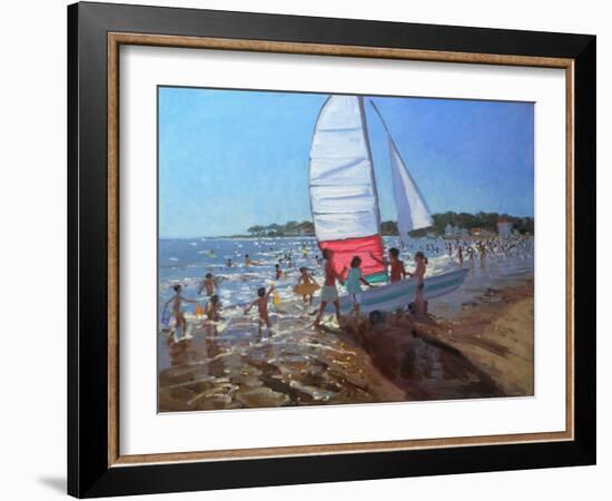 Sailboat, Palais Sur Mer, 2008-Andrew Macara-Framed Giclee Print