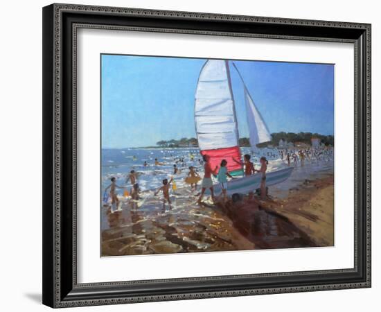 Sailboat, Palais Sur Mer, 2008-Andrew Macara-Framed Giclee Print