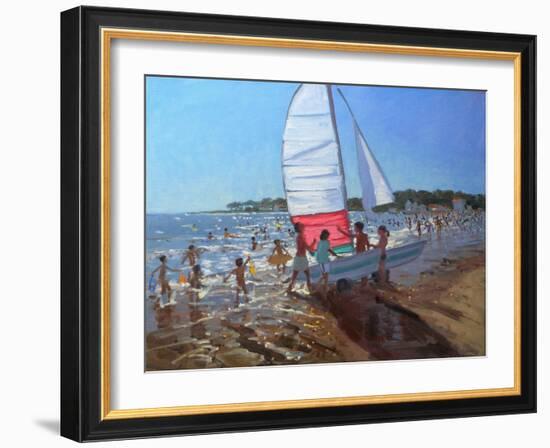 Sailboat, Palais Sur Mer, 2008-Andrew Macara-Framed Giclee Print