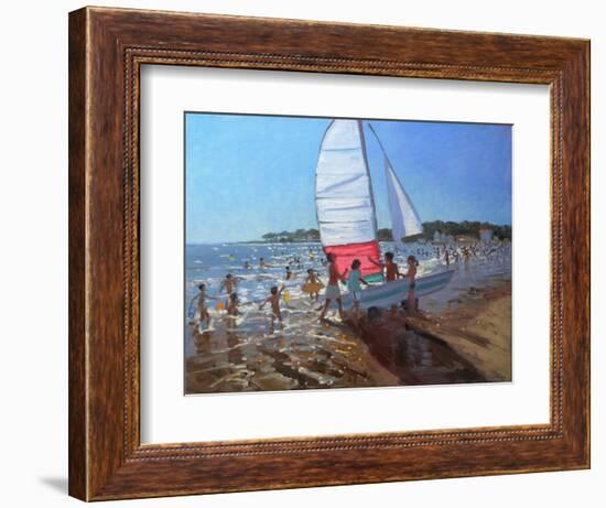 Sailboat, Palais Sur Mer, 2008-Andrew Macara-Framed Giclee Print