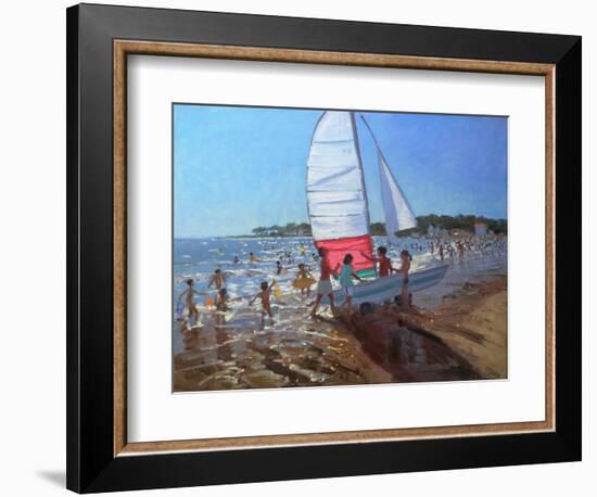 Sailboat, Palais Sur Mer, 2008-Andrew Macara-Framed Giclee Print