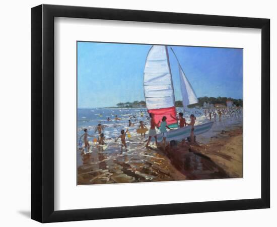 Sailboat, Palais Sur Mer, 2008-Andrew Macara-Framed Giclee Print