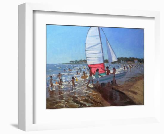 Sailboat, Palais Sur Mer, 2008-Andrew Macara-Framed Giclee Print