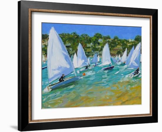 Sailboat Race-Andrew Macara-Framed Giclee Print