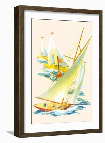Sailboat Race-null-Framed Art Print
