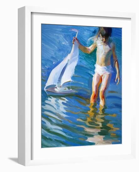 Sailboat Reflections-John Asaro-Framed Premium Giclee Print