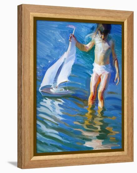 Sailboat Reflections-John Asaro-Framed Premier Image Canvas