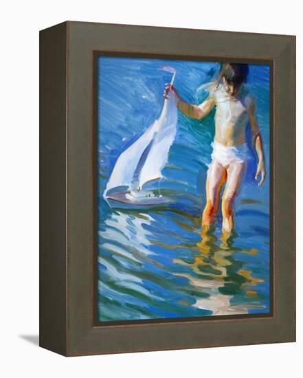 Sailboat Reflections-John Asaro-Framed Premier Image Canvas