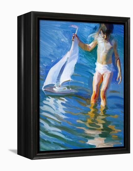 Sailboat Reflections-John Asaro-Framed Premier Image Canvas