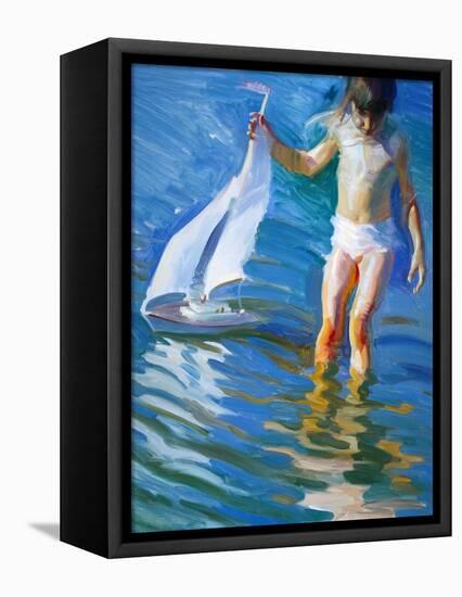 Sailboat Reflections-John Asaro-Framed Premier Image Canvas