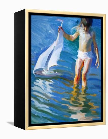 Sailboat Reflections-John Asaro-Framed Premier Image Canvas