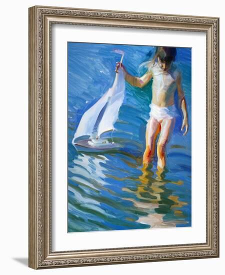 Sailboat Reflections-John Asaro-Framed Giclee Print