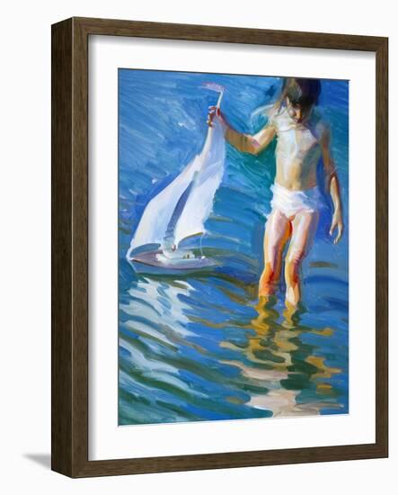 Sailboat Reflections-John Asaro-Framed Giclee Print