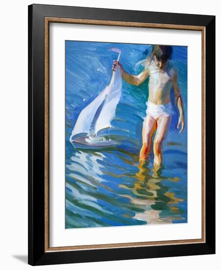 Sailboat Reflections-John Asaro-Framed Giclee Print