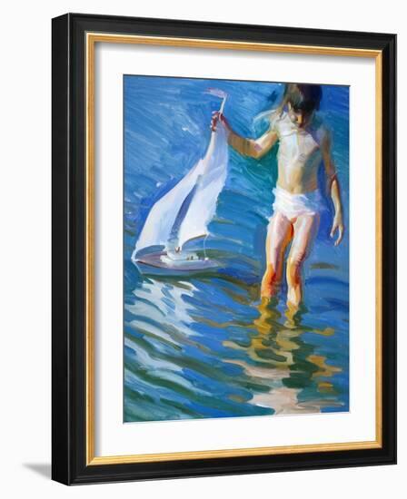 Sailboat Reflections-John Asaro-Framed Giclee Print