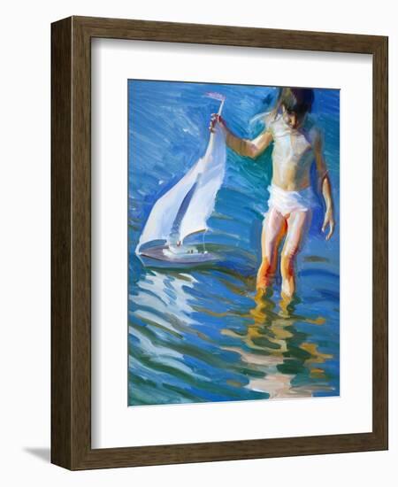 Sailboat Reflections-John Asaro-Framed Giclee Print