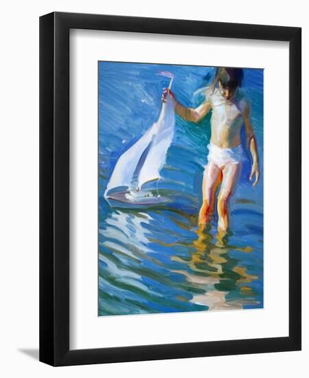 Sailboat Reflections-John Asaro-Framed Giclee Print