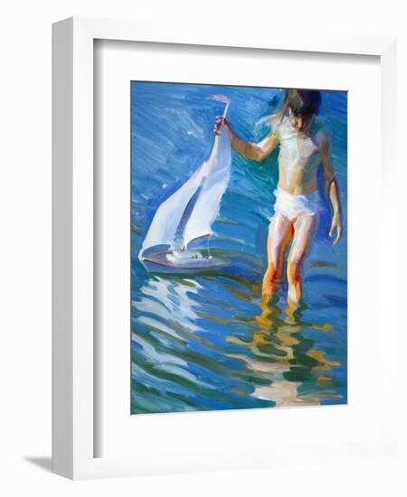 Sailboat Reflections-John Asaro-Framed Giclee Print