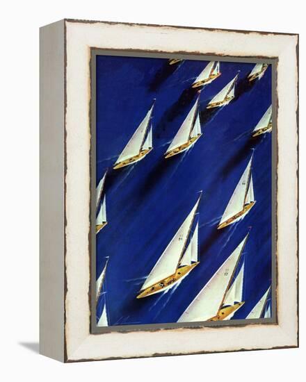 "Sailboat Regatta," June 29, 1940-Ski Weld-Framed Premier Image Canvas