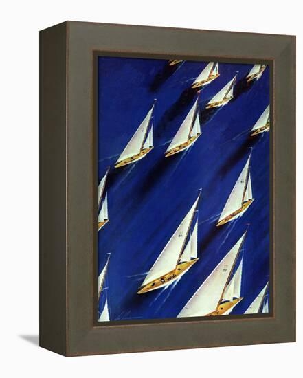 "Sailboat Regatta," June 29, 1940-Ski Weld-Framed Premier Image Canvas