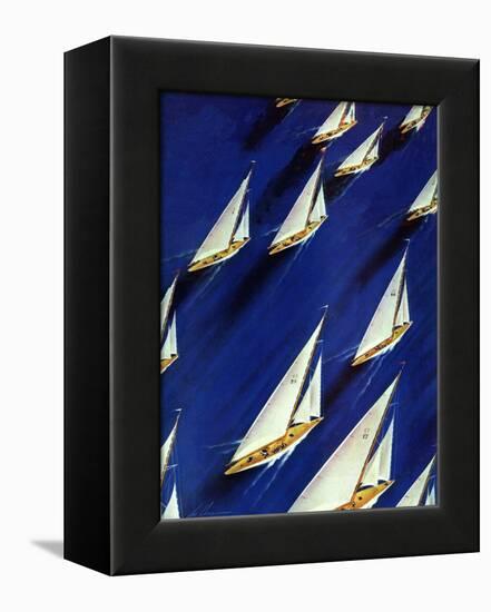 "Sailboat Regatta," June 29, 1940-Ski Weld-Framed Premier Image Canvas