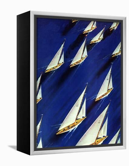 "Sailboat Regatta," June 29, 1940-Ski Weld-Framed Premier Image Canvas