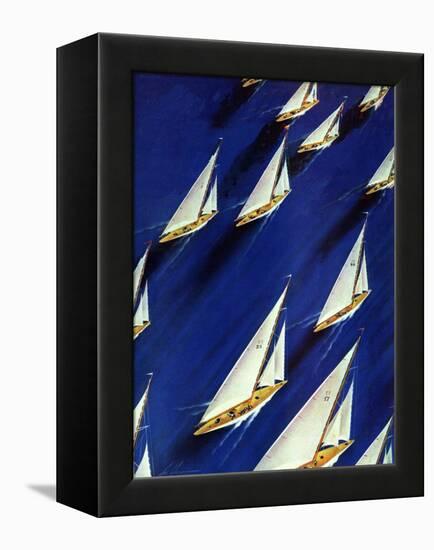 "Sailboat Regatta," June 29, 1940-Ski Weld-Framed Premier Image Canvas