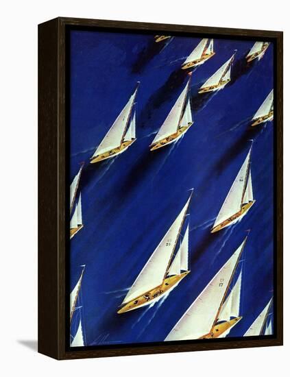 "Sailboat Regatta," June 29, 1940-Ski Weld-Framed Premier Image Canvas