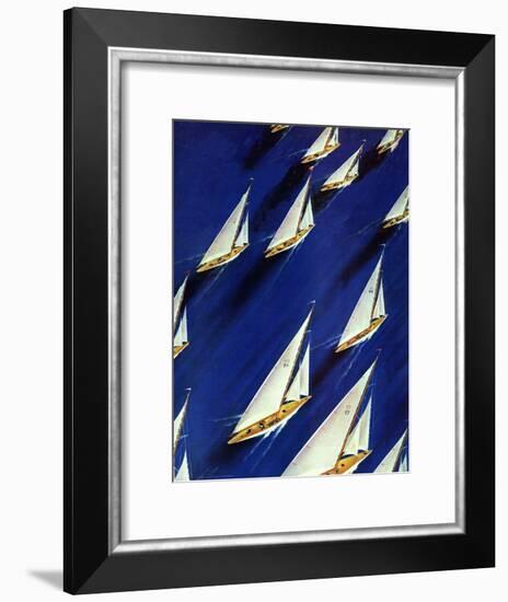 "Sailboat Regatta," June 29, 1940-Ski Weld-Framed Giclee Print