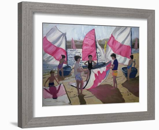 Sailboat, Royan, France, 1992-Andrew Macara-Framed Giclee Print