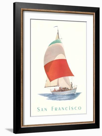 Sailboat, San Francisco-null-Framed Art Print